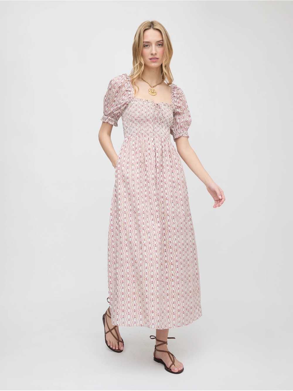 Hill House Home x American Girl Felicity print women’s Scarlett Nap Dress XL